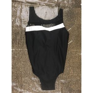 Black & White One Piece Swimsuit